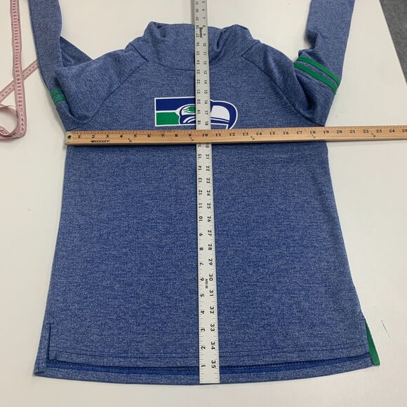 Nike Seattle Seahawks Sweatshirt Women S Small Jumper Turtleneck Dri Fit Sweater - Picture 8 of 14